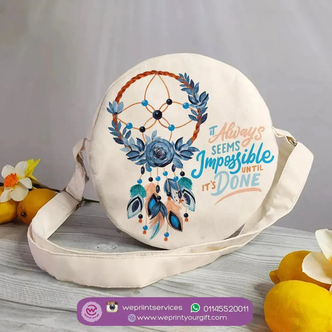 Round Bag - Dream catcher - WE PRINT