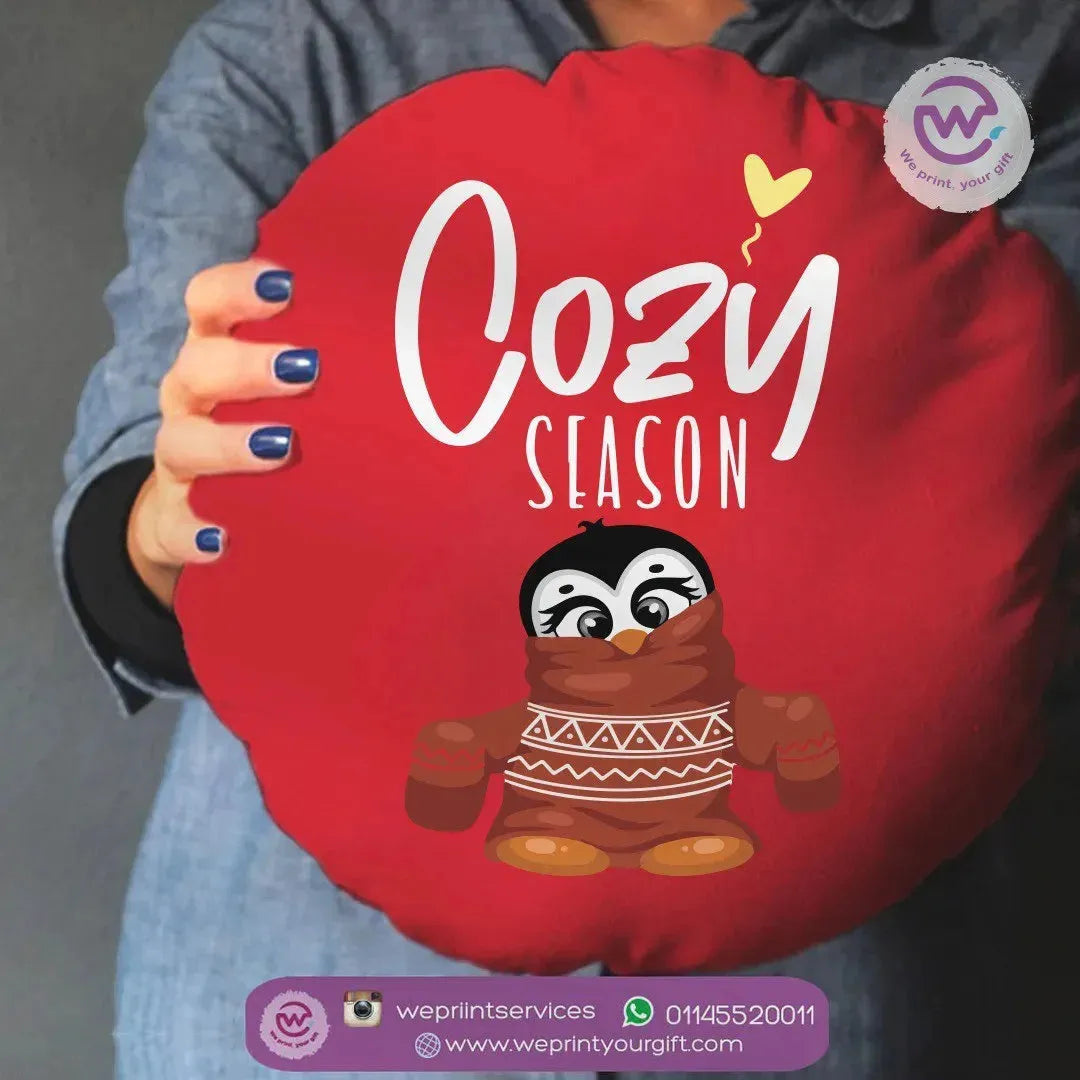 Round Cushion-Christmas Designs - WE PRINT