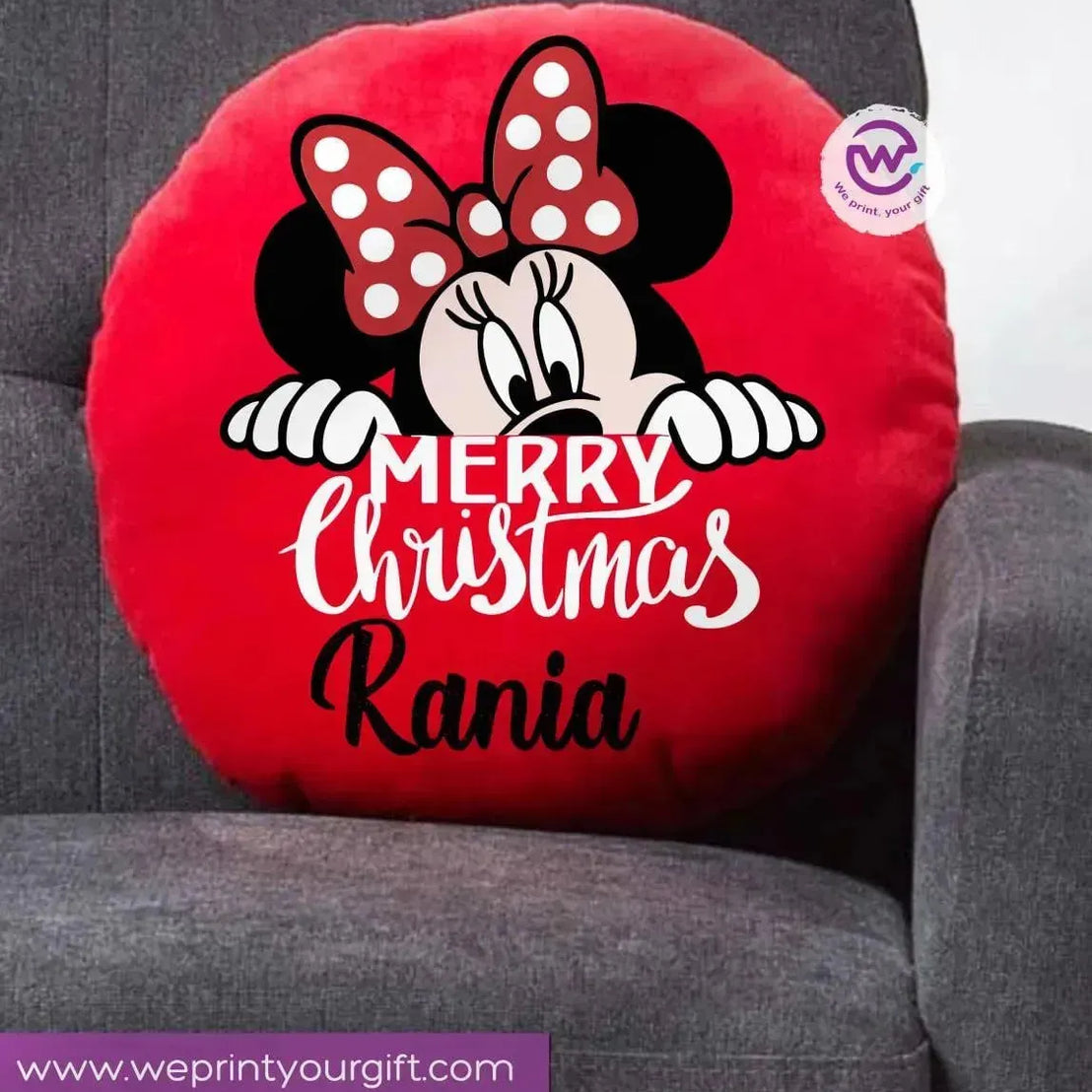 Round Cushion -Christmas -Disney - WE PRINT