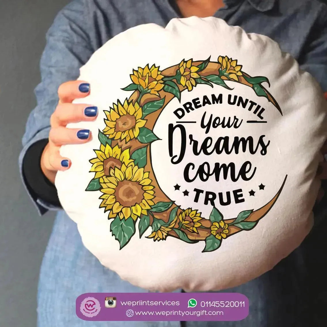 Round Cushion -Dream Catcher - WE PRINT