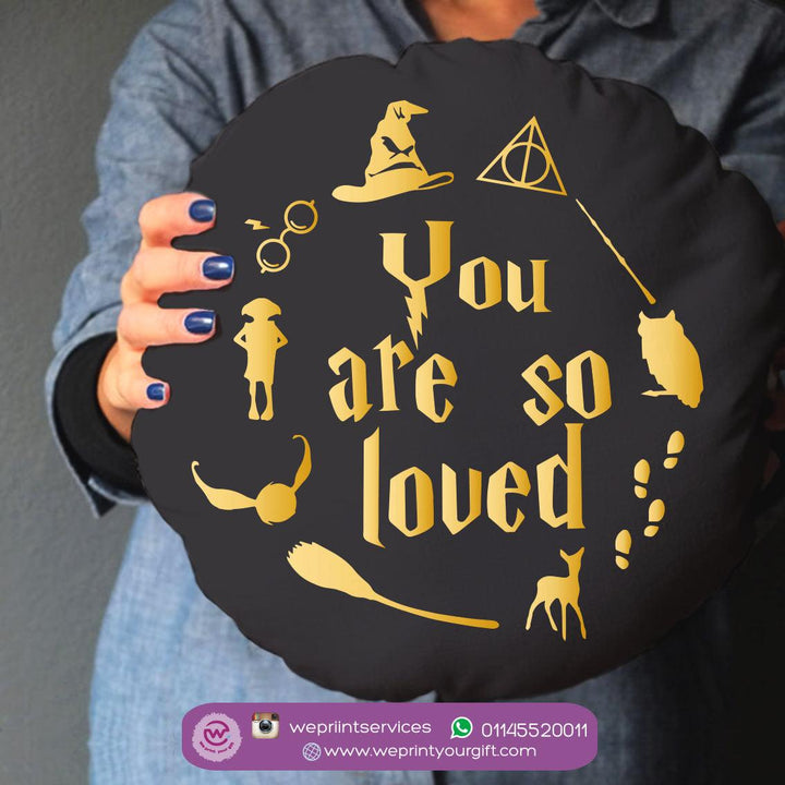 Round Cushion - Cotton Duck-Harry Potter - weprint.yourgift