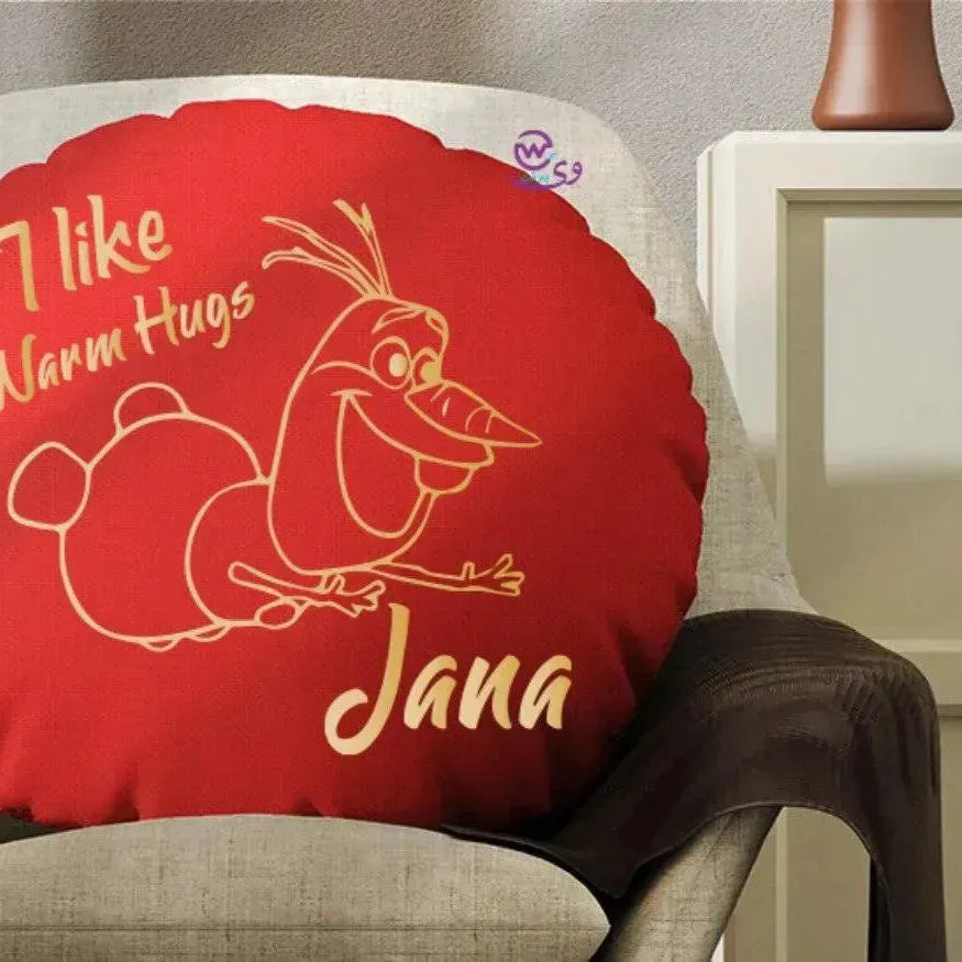 Round Cushion -Merry Christmas - WE PRINT