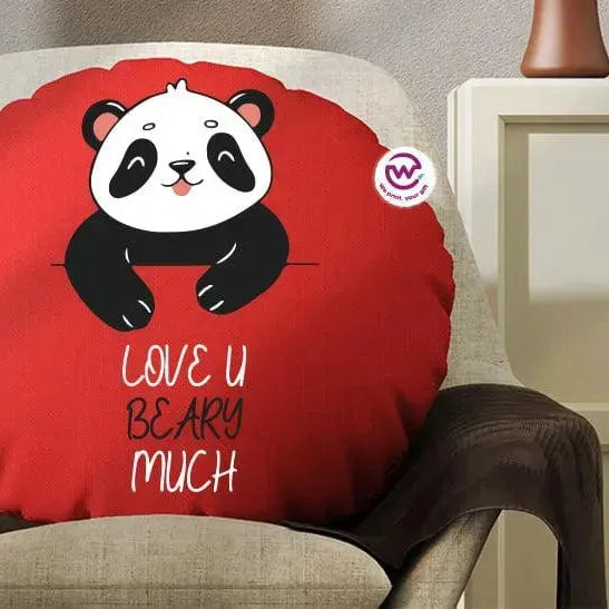 Round Cushion -Panda - WE PRINT