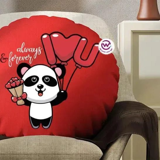 Round Cushion -Panda - WE PRINT