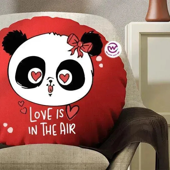 Round Cushion -Panda - WE PRINT