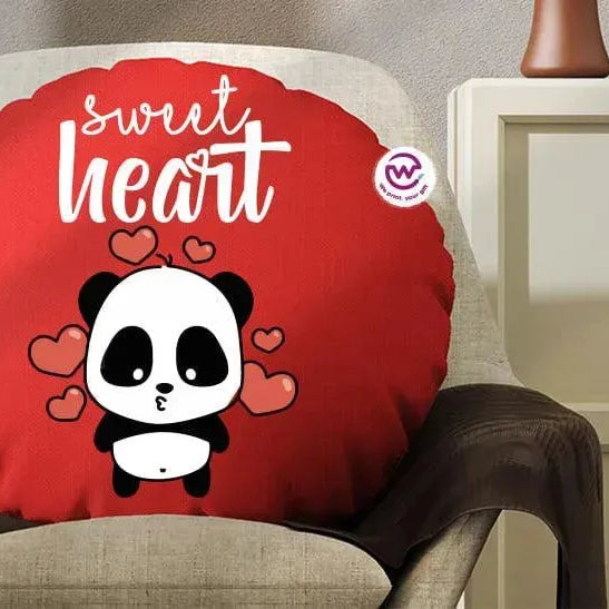 Round Cushion -Panda - WE PRINT