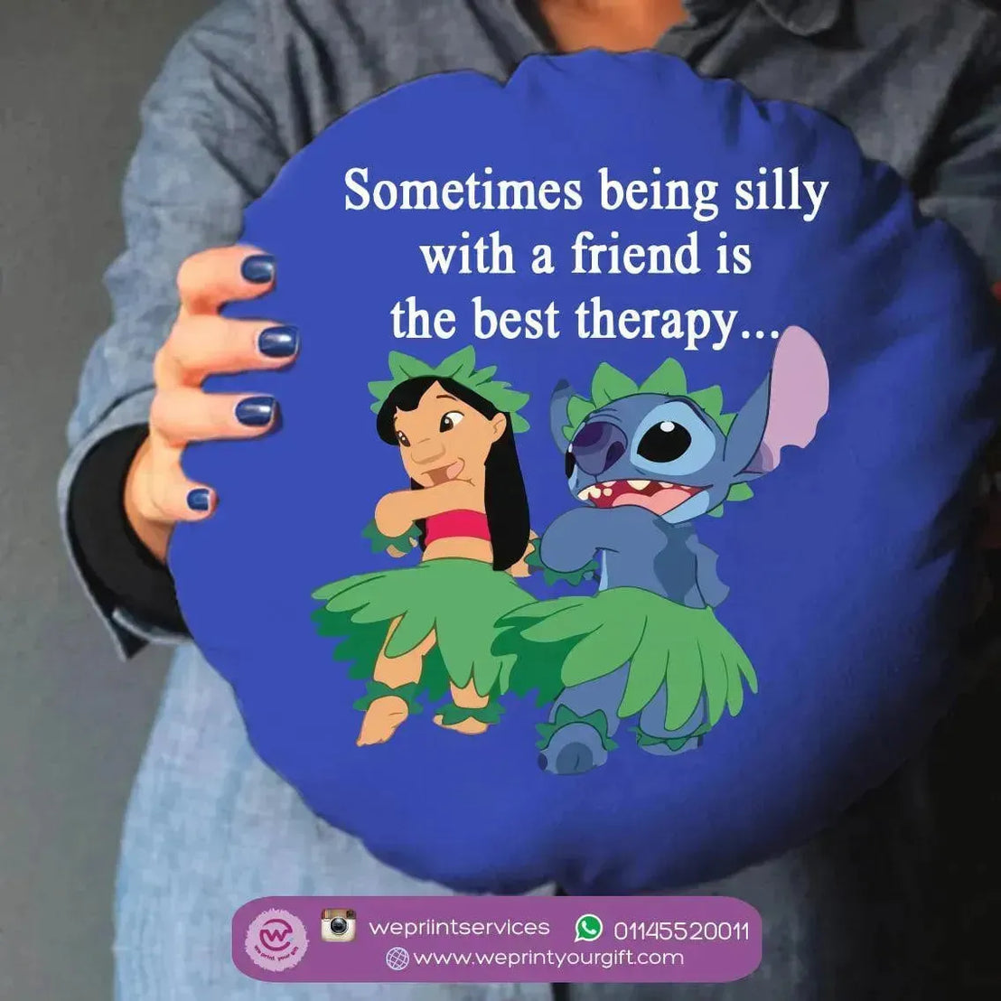 Round Cushion-Stitch - WE PRINT