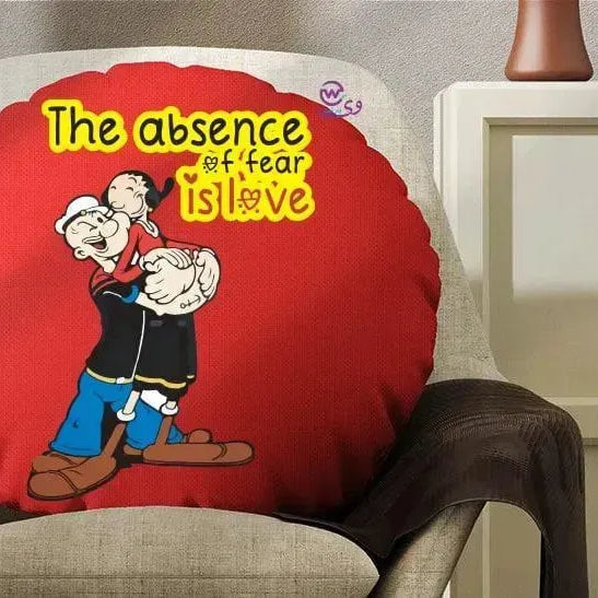 Round Cushion - Valentine's Day-1 - WE PRINT