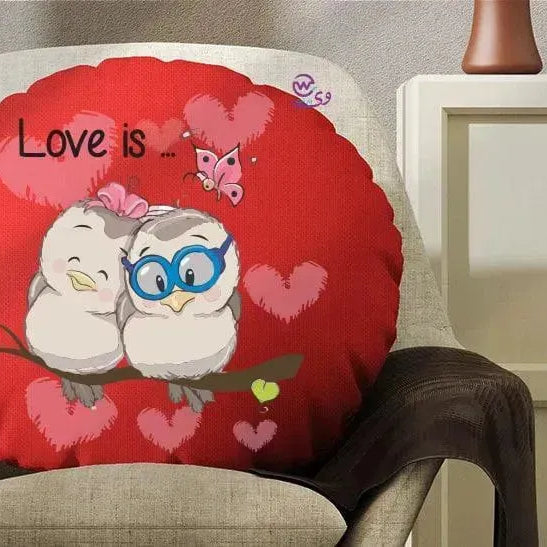 Round Cushion - Valentine's Day-1 - WE PRINT