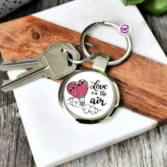 Round Metal Keychain - Lovers - WE PRINT
