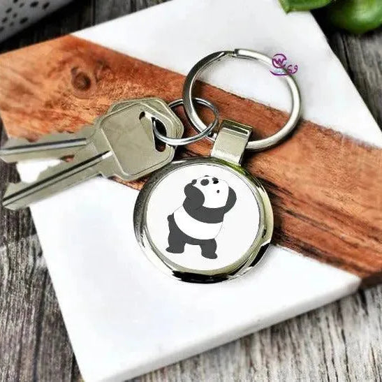 Round Metal Keychain - Three Bears - WE PRINT