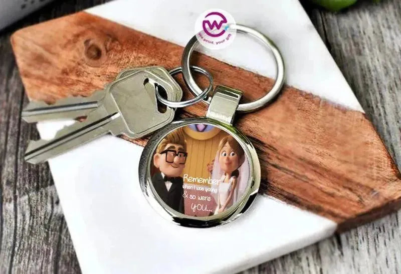 Round Metal Keychain - Valentine's Day - WE PRINT