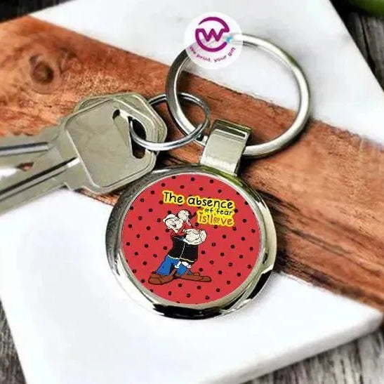 Round Metal Keychain - Valentine's Day - WE PRINT