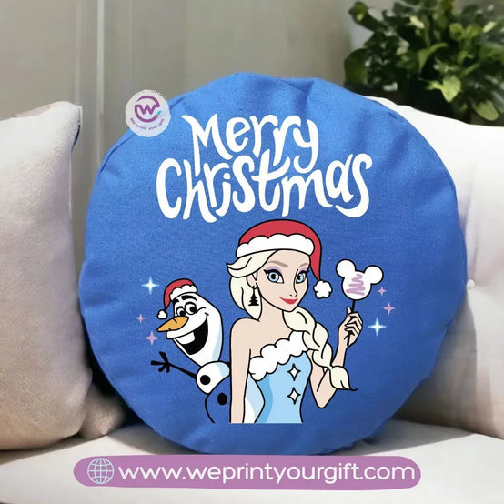 Round Pillow-Frozen - WE PRINT