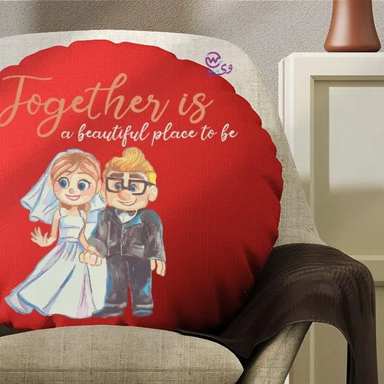 Round Pillow- Valentine’s designs - WE PRINT