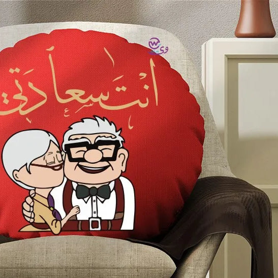 Round Pillow- Valentine’s designs - WE PRINT