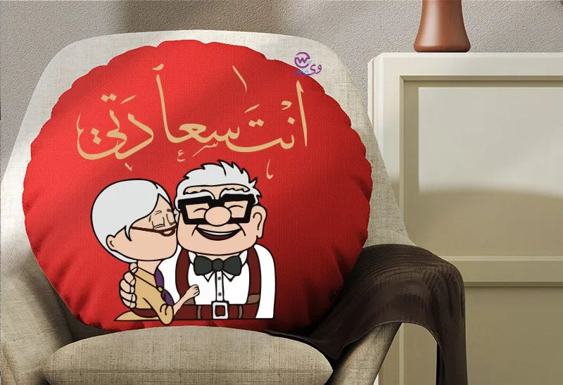 Round Pillow- Valentine’s designs - WE PRINT