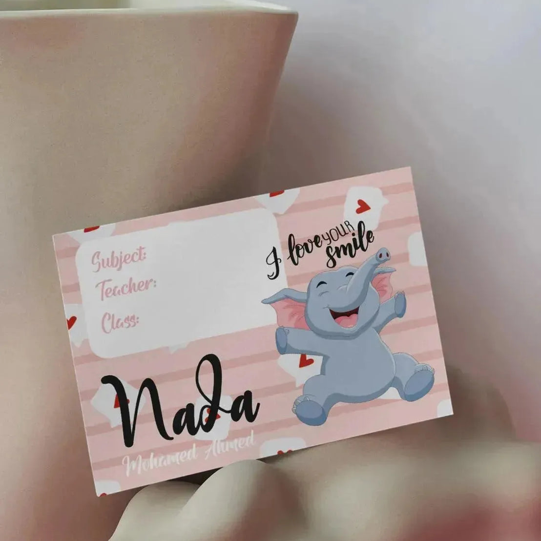 School Sticker Ticket - elephant - WE PRINT