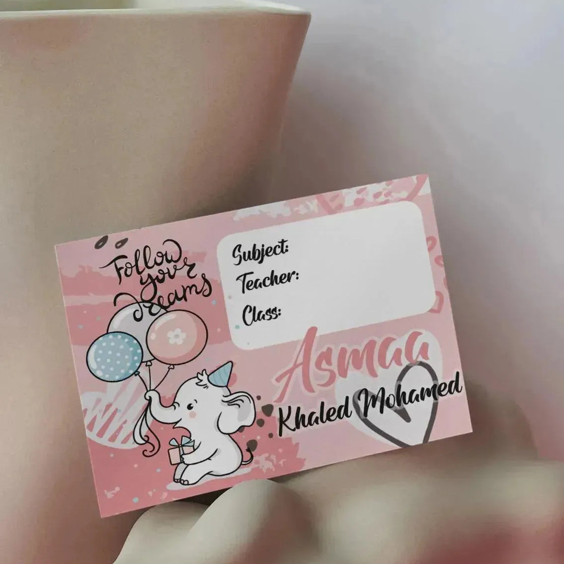 School Sticker Ticket - elephant - WE PRINT