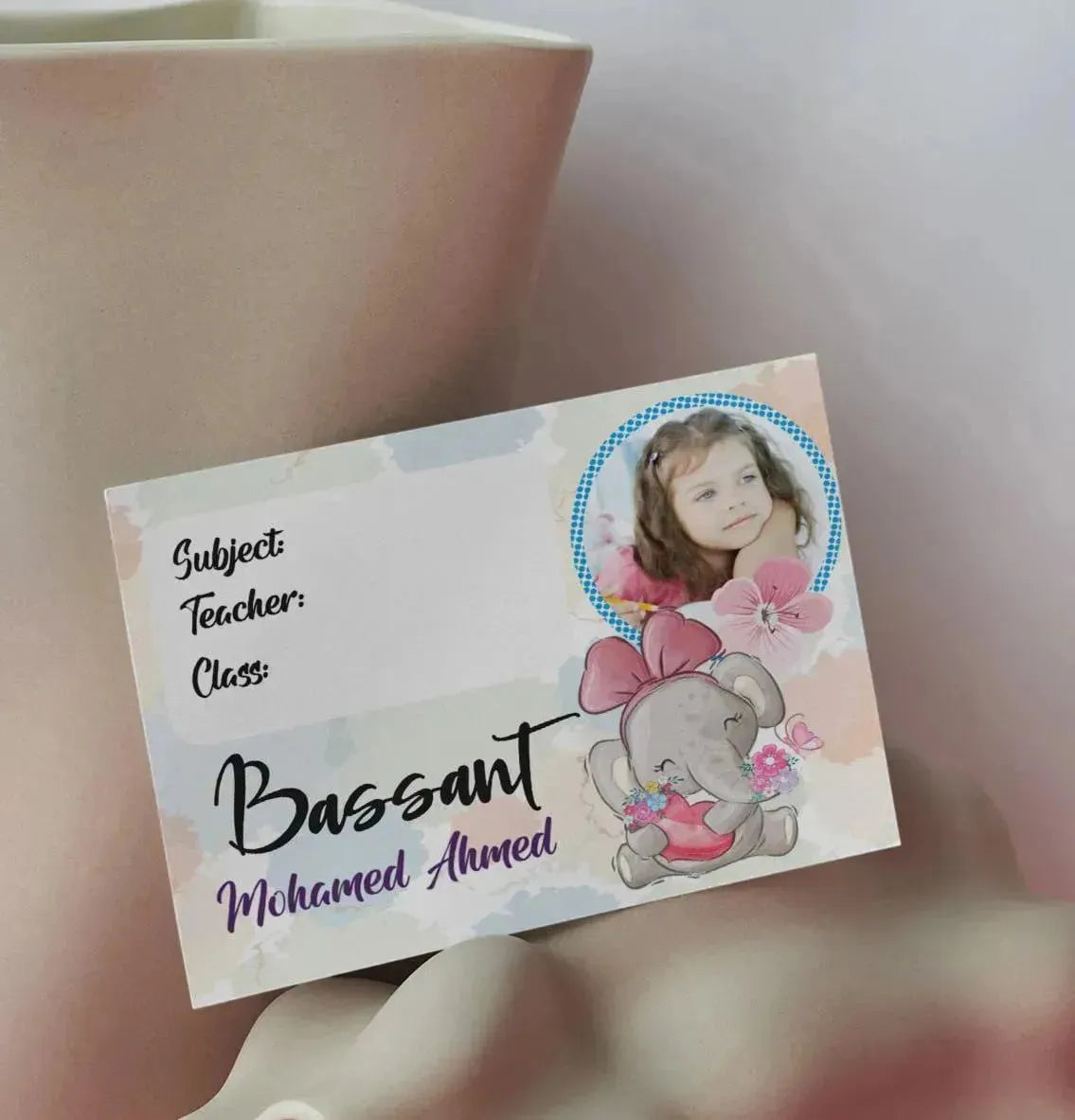 School Sticker Ticket - elephant - WE PRINT