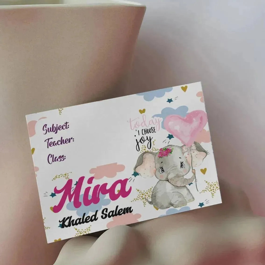 School Sticker Ticket - elephant - WE PRINT