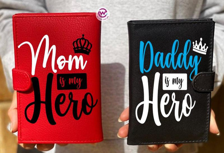 Set ( 2 leather Wallets ) -Mother's Day - weprint.yourgift