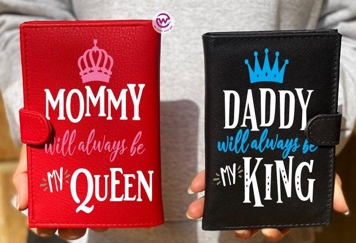 Set ( 2 leather Wallets ) -Mother's Day - weprint.yourgift