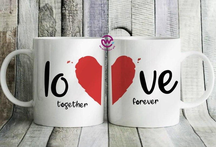 Set- ( 2 Ordinary Ceramic Mugs ) -Valentine's Day 1 - weprint.yourgift
