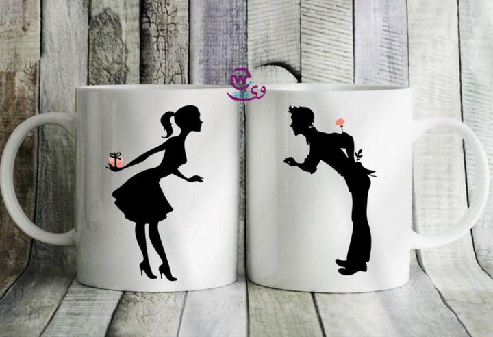 Set- ( 2 Ordinary Ceramic Mugs ) -Valentine's Day 2 - weprint.yourgift