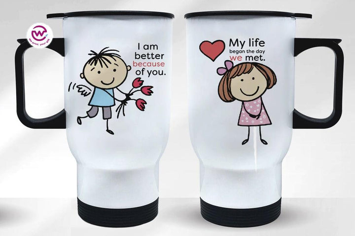 Set - ( 2 Travel mugs ) - Valentine's Day - weprint.yourgift