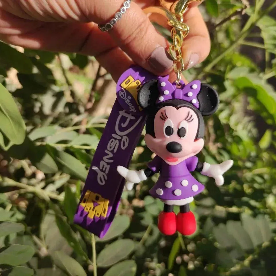 Silicone Keychain-mickey & minnie mouse - WE PRINT