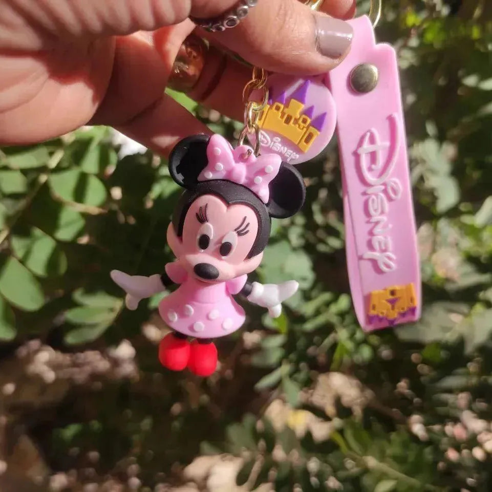Silicone Keychain-mickey & minnie mouse - WE PRINT