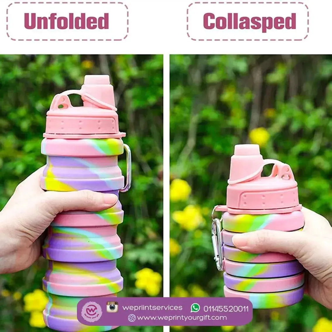 Silicone Water Bottle - WE PRINT