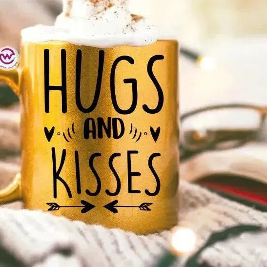 Sparkling mug-Gold-Valentine's Day - WE PRINT