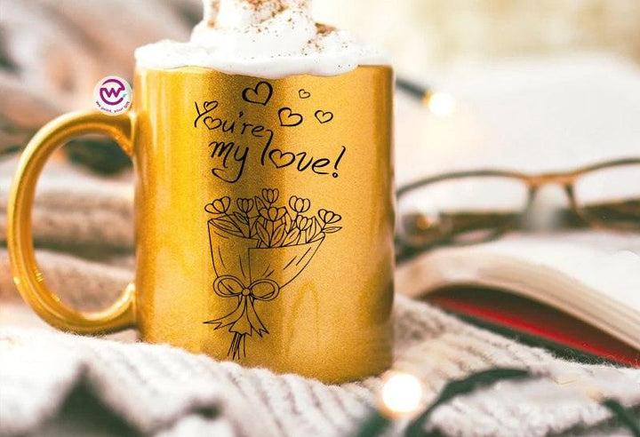 Sparkling mug-Gold-Valentine's Day - weprint.yourgift