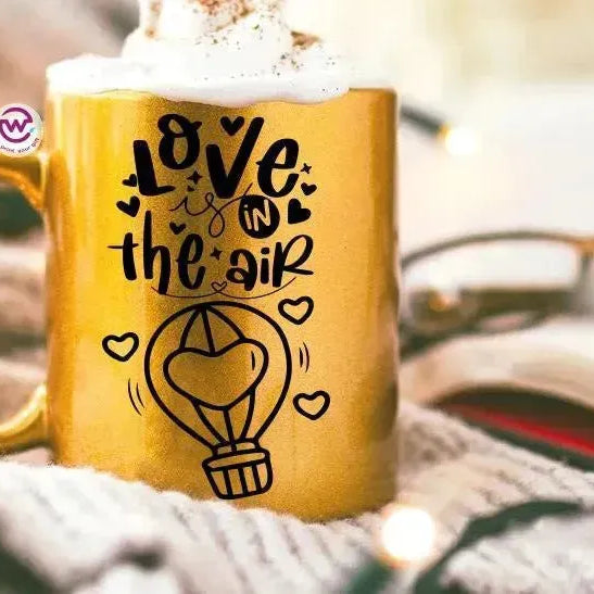 Sparkling mug-Gold-Valentine's Day - WE PRINT