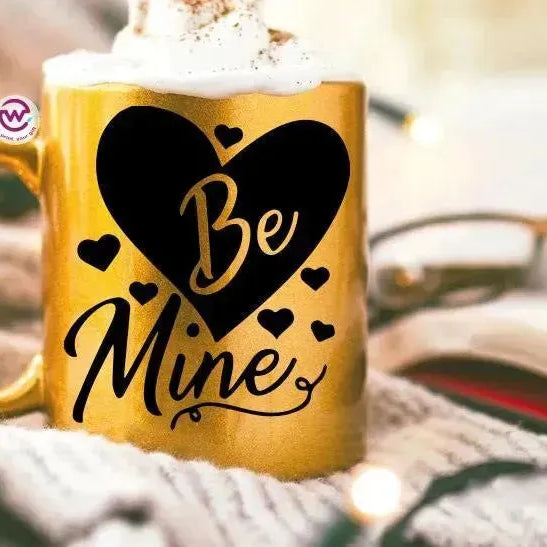 Sparkling mug-Gold-Valentine's Day - WE PRINT