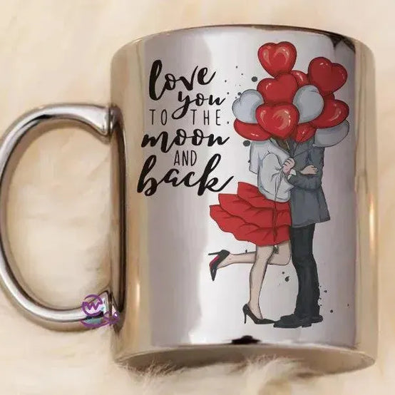 Sparkling mug-Silver -Valentine's Day - WE PRINT