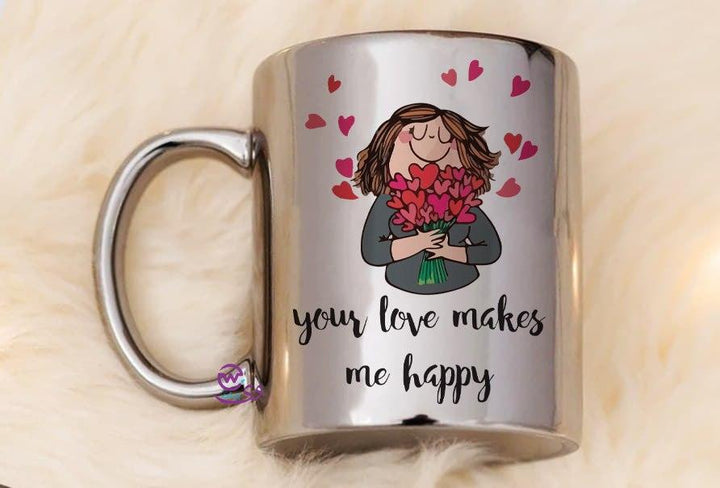 Sparkling mug-Silver -Valentine's Day - weprint.yourgift