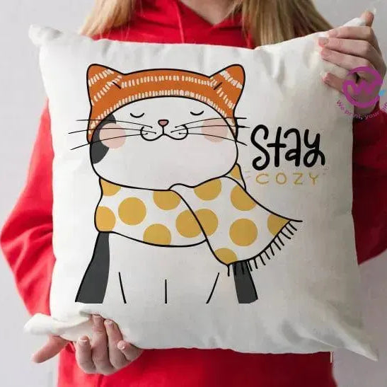 Square Cushion-Cat's - WE PRINT