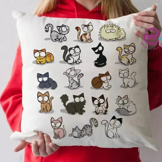 Square Cushion-Cat's - WE PRINT