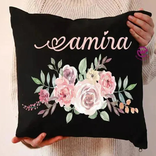 Square Cushion-Floral - WE PRINT