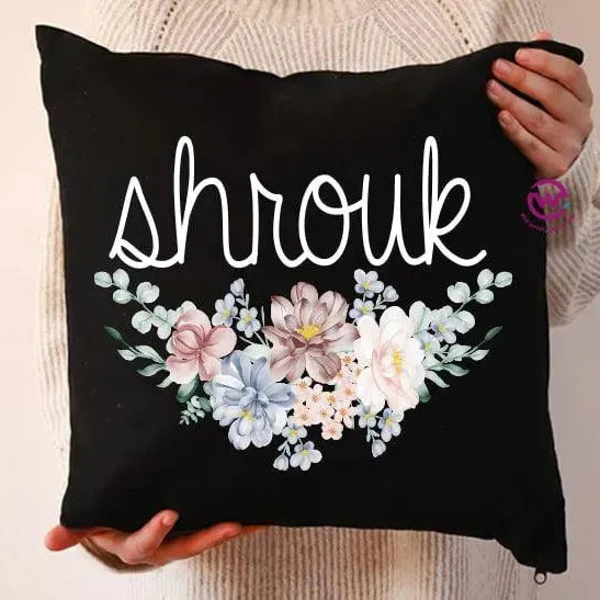 Square Cushion-Floral - WE PRINT