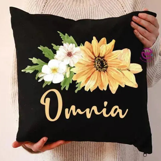 Square Cushion-Floral - WE PRINT