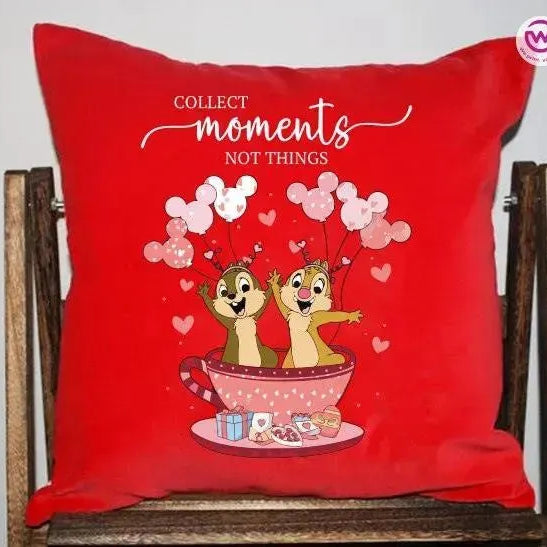Square Cushion-Love is -Valentine's Day - WE PRINT