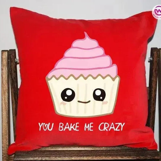 Square Cushion-Love is -Valentine's Day - WE PRINT