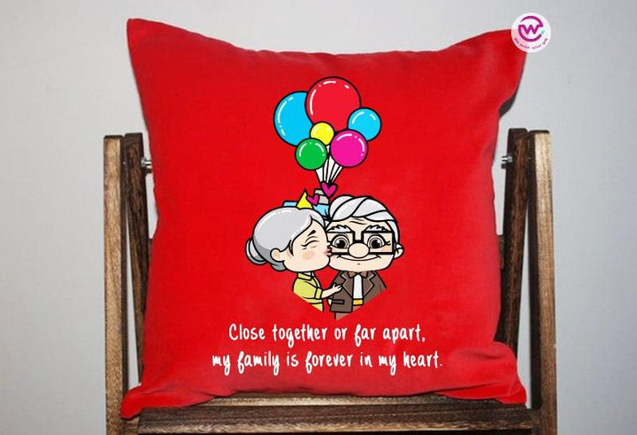 Square Cushion-Love is -Valentine's Day - weprint.yourgift