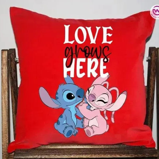 Square Cushion-Love is -Valentine's Day - WE PRINT