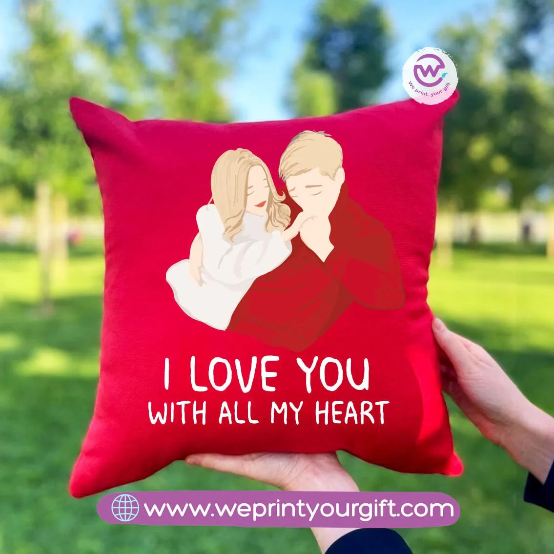 Square Cushion - Love quotes - WE PRINT