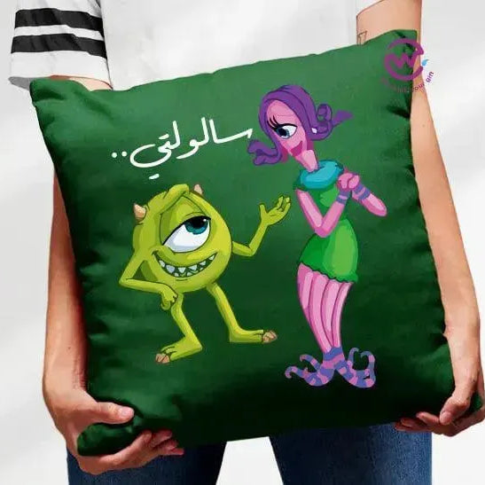 Square Cushion-Monsters, Inc. - WE PRINT